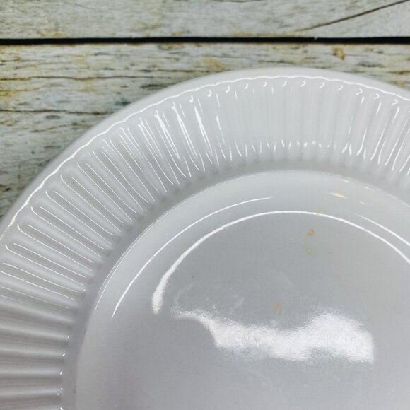 Johnson Brothers ATHENA White Ribbed Smooth England Ironstone Bread Plate Set 3 - Picture 10 of 16